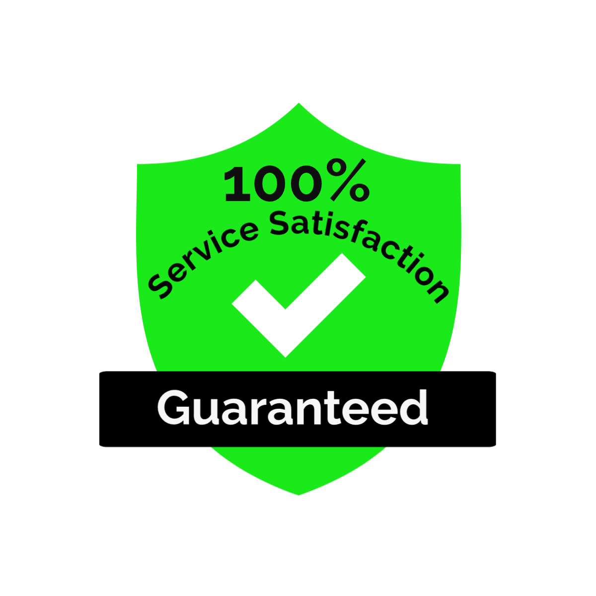100% Satisfaction Guarantee Logo